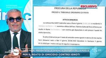 Delitto di Garlasco, la moglie di Giovanni Ferri presenta denuncia in procura per far riaprire caso: 