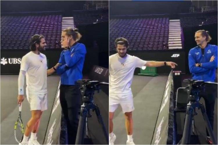 Carlos Alcaraz e Alexander Zverev - X