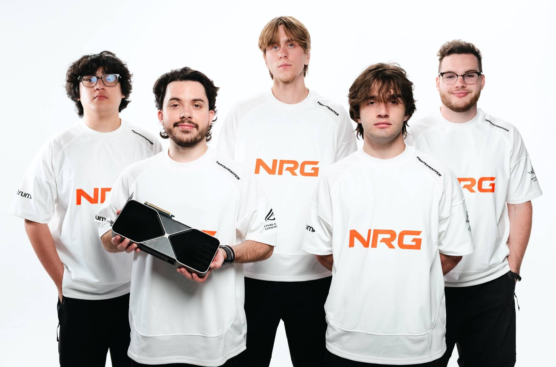 valorant pros nrg geforce rtx 5080 team photo