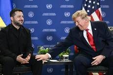 L'incontro tra Zelensky e Trump - Afp