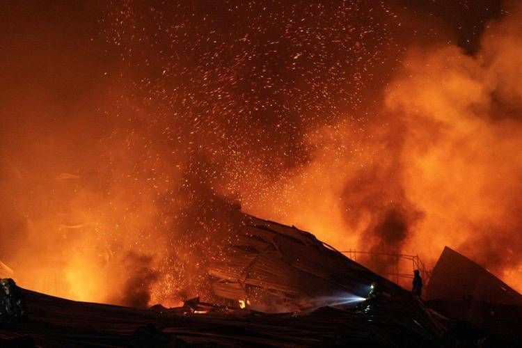 Un attacco russo a Kiev - (Afp)