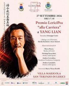 Il Premio 'LericiPea' alla Carriera a Yang Lian, voce autorevole poesia contemporanea internazionale