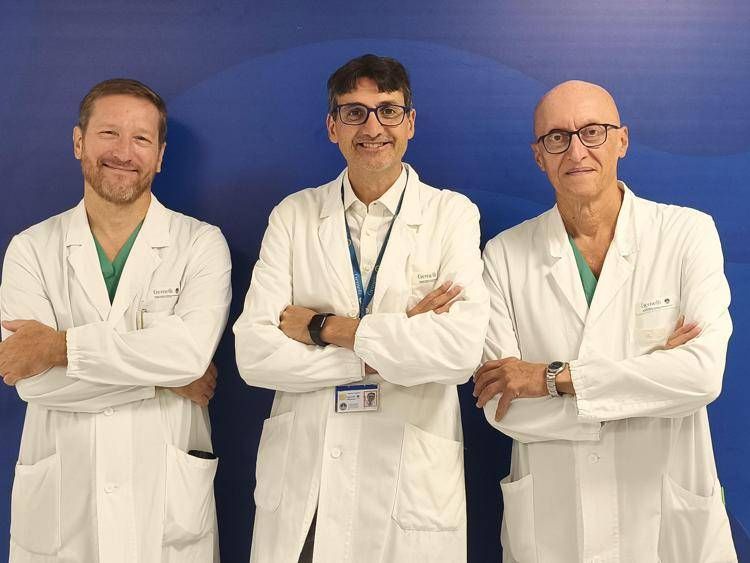 Da sinistra a destra Filippo Maria Polli; Tullio Ghi; Marco Rossi