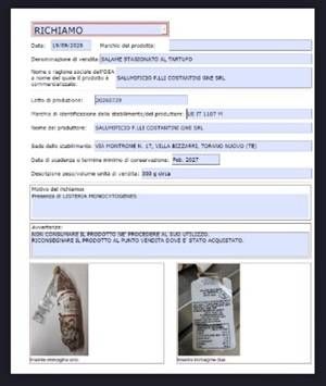 richiamo salame