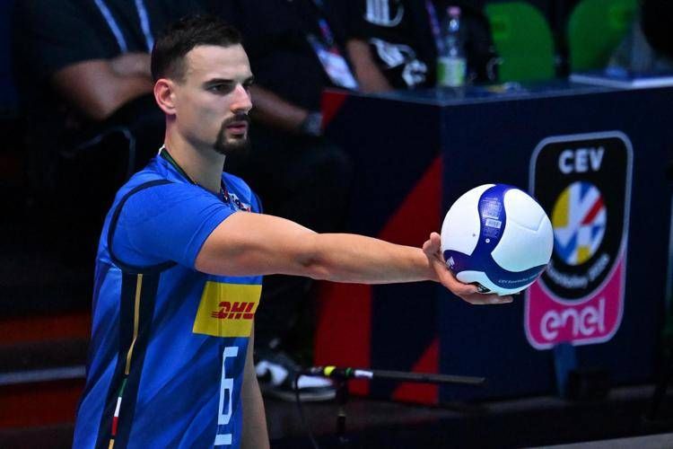 Il capitano azzurro Simone Giannelli - Ipa/Fotogramma