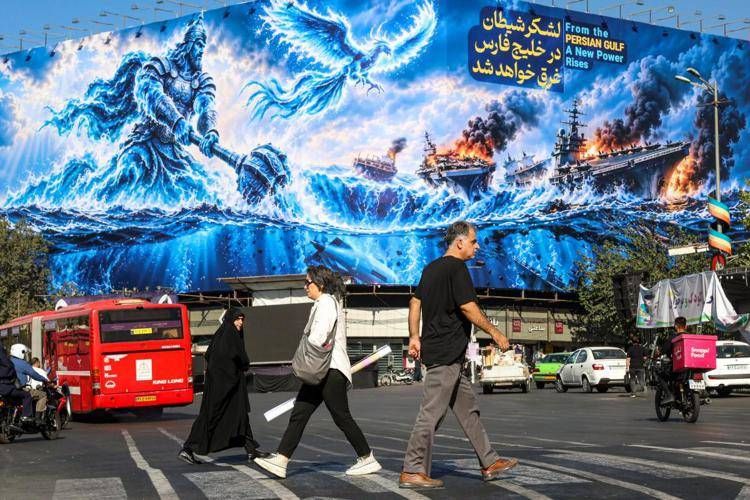 Cartellone in Iran - (Afp)