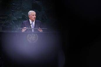Il ministro Tajani all'Onu - Afp