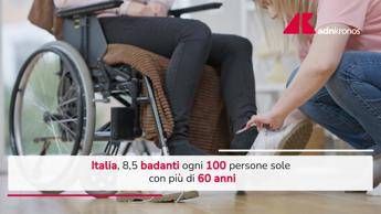 In Italia appena 8,5 badanti ogni 100 persone sole con più di 60 anni: i dati in un rapporto