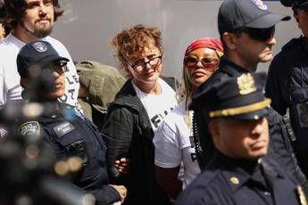 Proteste all'Onu contro Netanyahu, fermata Susan Sarandon