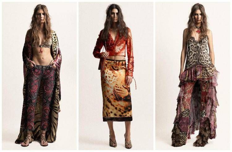 Tre look di Roberto Cavalli per la primavera-estate 2027