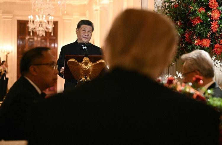 Xi alla cena di Stato con Trump - Afp