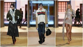 Tre look della sfilata Gucci primavera-estate 2027