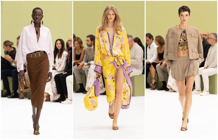 Tre look di Luisa Spagnoli per la primavera-estate 2027