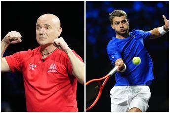 Laver Cup, Agassi 'imbarazza' Cobolli: "Quanto sei bello Flavio"