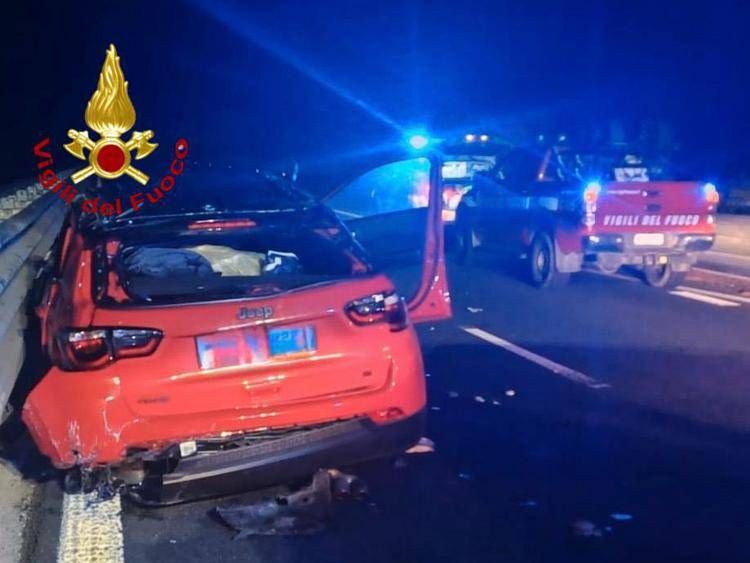 L'auto dell'incidente a Grosseto - Vigili del fuoco
