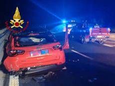L'auto dell'incidente a Grosseto - Vigili del fuoco
