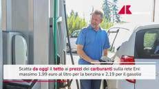 Carburanti, da oggi in vigore il tetto ai prezzi dell'Eni - Video