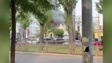 Raid su Kiev, in fiamme l'Accademia delle Scienze: persone fuggono dalle finestre per salvarsi
