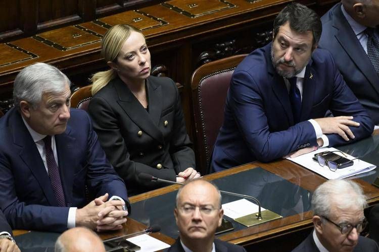 Tajani, Meloni e Salvini - Ipa