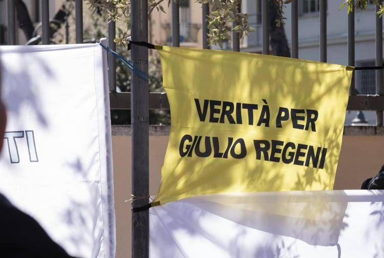 Striscione per Giulio Regeni - (Fotogramma/Ipa)
