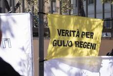 Striscione per Giulio Regeni - (Fotogramma/Ipa)