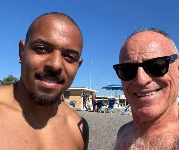 Donyell Malen con Franco Petrini
