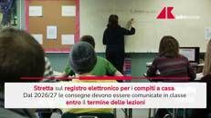 Scuola, stretta sul registro elettronico per i compiti a casa