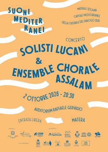 Cidim, venerdì a Matera il concerto finale del progetto 'Suoni Mediterranei'