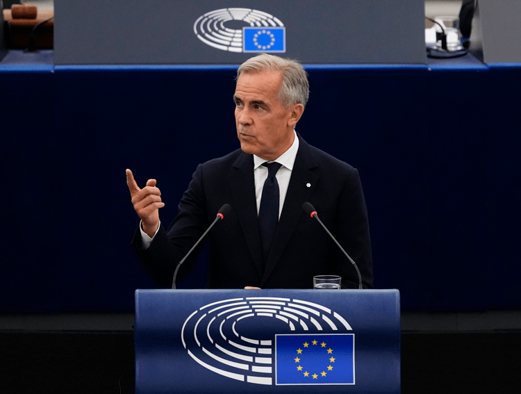 Mark Carney parla all'Europarlamento  - (Ipa)