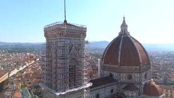 Firenze, al via il restauro del Campanile di Giotto – Le immagini dall'alto