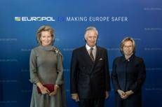 I reali del Belgio in visita all'Europol - Fotogramma/Ipa