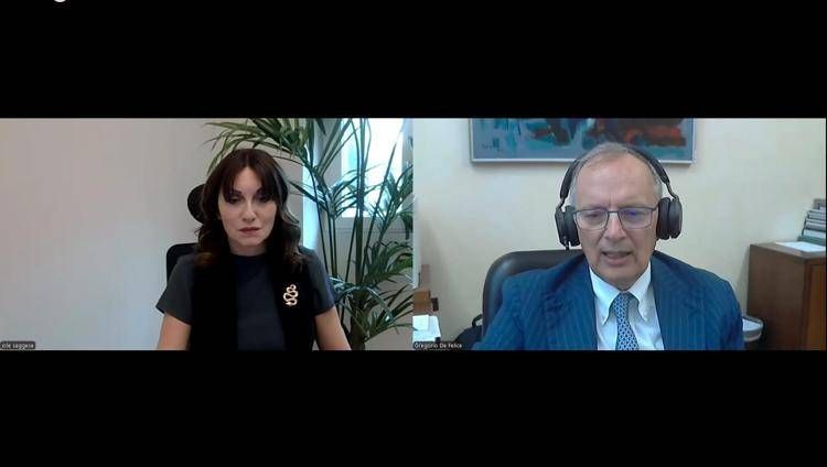 Jole Saggese /Gregorio De Felice capoeconomista Intesa Sanpaolo
