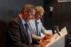 Il presidente della Federazione Italiana Vela, Francesco Ettorre, e dal presidente della Lega Navale Italiana, ammiraglio di Squadra Donato Marzano - (foto Ufficio stampa)