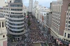 La manifestazione a Madrid - (Afp)
