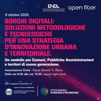 Borghi digitali sostenibili: soluzioni metodologiche e tecnologiche per una strategia d’innovazione urbana e territoriale - Diretta 6 ottobre ore 9.00