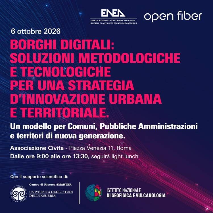 Borghi digitali: soluzioni per una strategia d'innovazione urbana e territoriale - La diretta