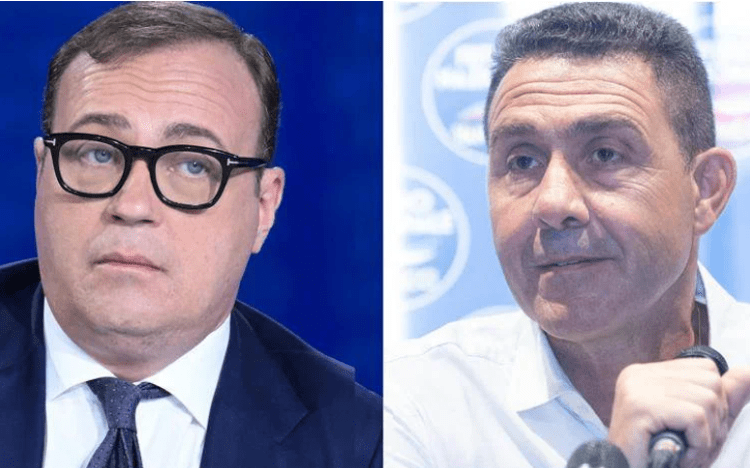 Tommaso Cerno e Roberto Vannacci - (Ipa)