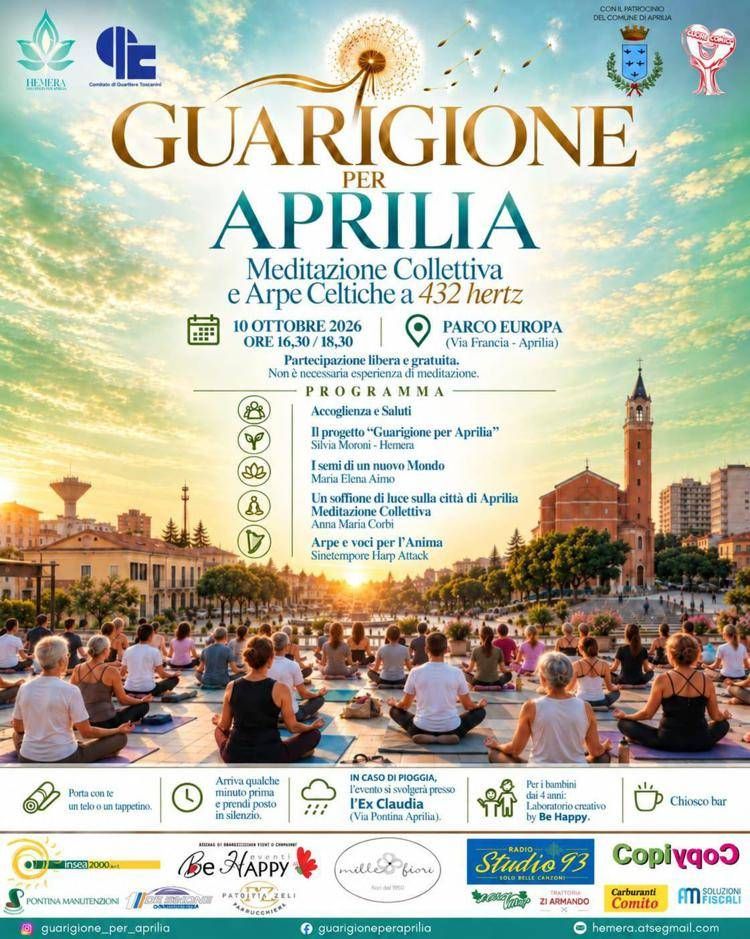 Meditazione collettiva e arpe celtiche a 432 hertz, sabato l'evento 