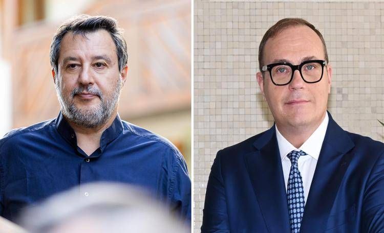 Matteo Salvini e Tommaso Cerno - (Fotogramma/Ipa)
