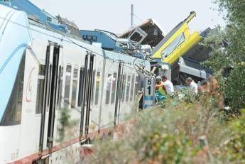Lo scontro dei treni tra Andria e Corato del luglio 2016 - (Fotogramma/Ipa)