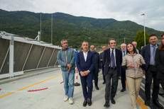 Il presidente Fontana e assessore Lucente in visita a impianti idrogeno - (Ufficio stampa)