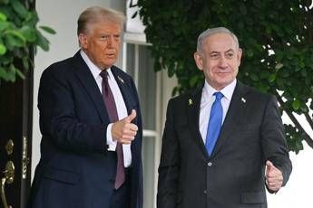 Il primo ministro israeliano Benjamin Netanyahu e Donald Trump  - (Afp)