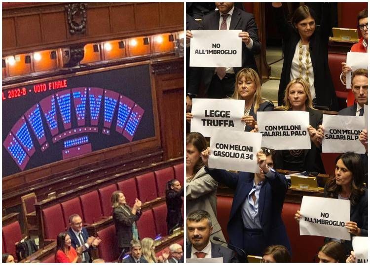 Il voto alla Camera sulla legge elettorale - (Adnkronos)