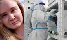 Sulla sinistra Daria Chipilova, presunta vittima della peste polmonare in Siberia - (Ipa)