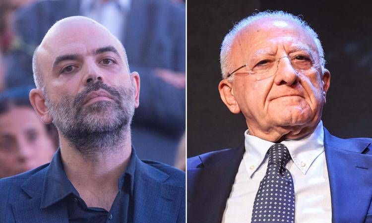 Saviano e De Luca - (Fotogramma)