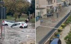 Maltempo, doppia tromba marina nel trapanese: danni e feriti. Nubifragi e strade allagate da Napoli a Brindisi