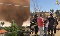 Tromba d'aria a Marsala, feriti 4 bambini e cane salvato dalle macerie: 