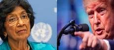 Navi Pillay e Donald Trump - (Ipa)