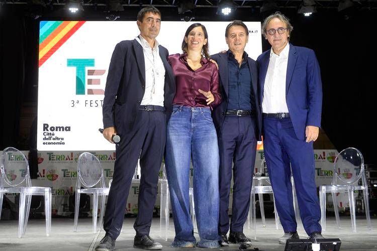 Fratoianni, Schlein, Conte e Bonelli - (Fotogramma)