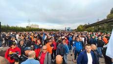 La mobilitazione a Taranto - (Foto Fim/Cisl)